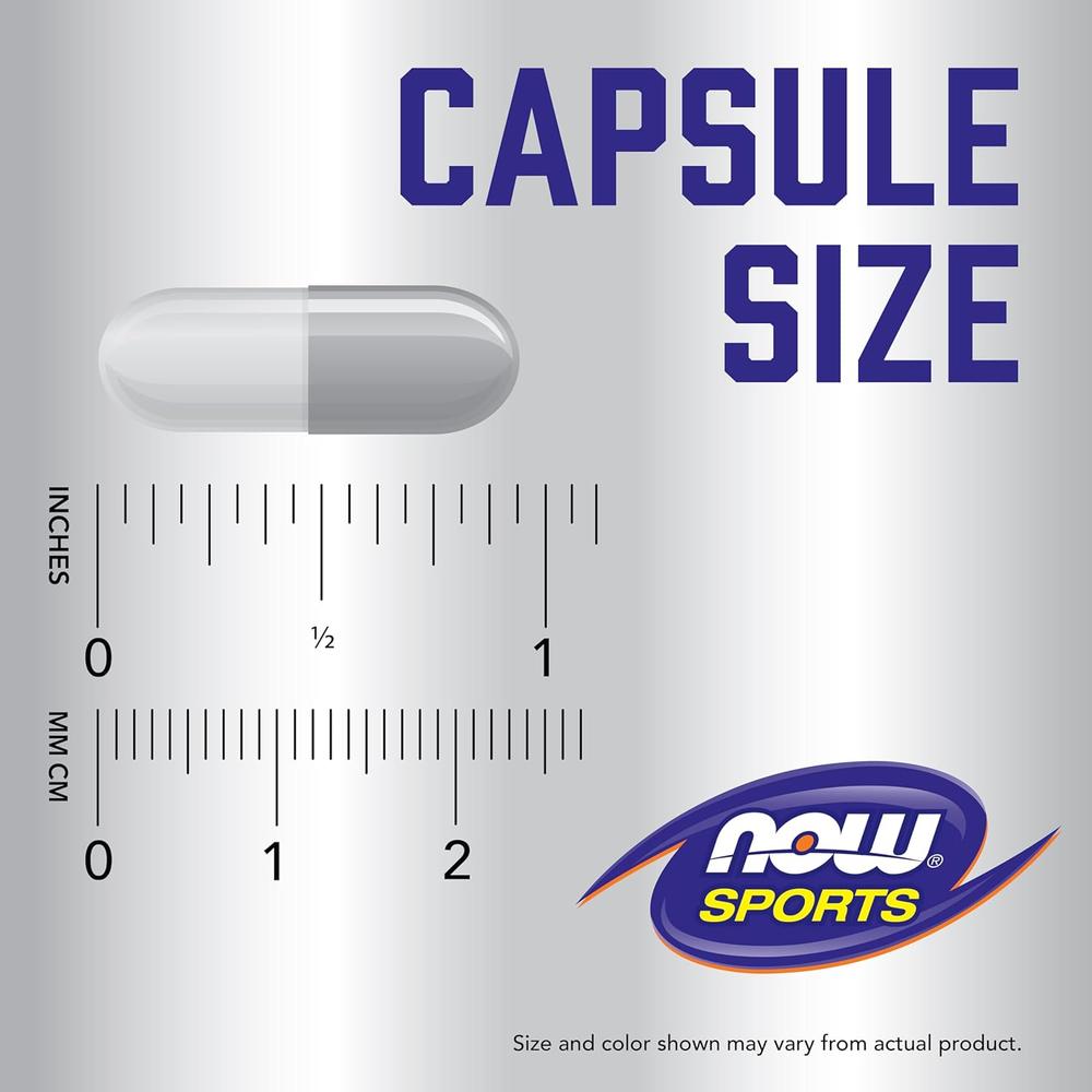 BETA-ALANINA NOW SPORTS 750 MG 120 CÁPSULAS - 6