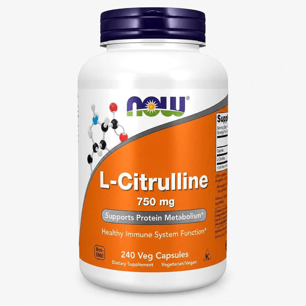 L-CITRULINA NOW FOODS 750 MG 240 CÁPSULAS - 1