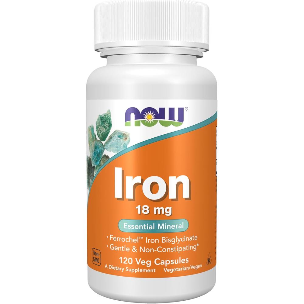 HIERRO NOW FOODS 18 MG 120 CÁPSULAS - 2