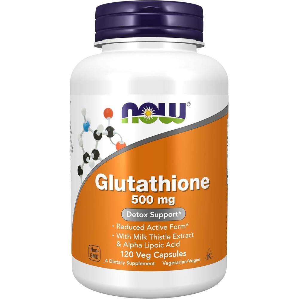 GLUTATIÓN NOW FOODS 500 MG CON CARDO MARIANO + ÁCIDO ALFA LIPOICO 120 CÁPSULAS - 2