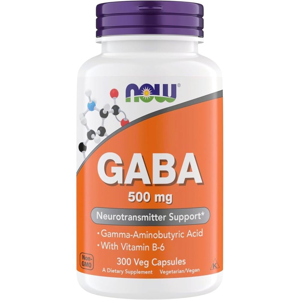 GABA NOW FOODS 500 MG + VITAMINA B6 300 CÁPSULAS - 2