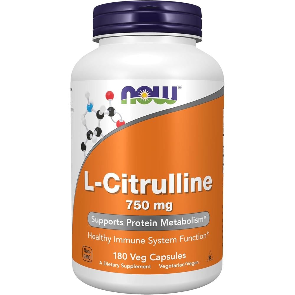 L-CITRULINA NOW FOODS 750 MG 180 CÁPSULAS - 2