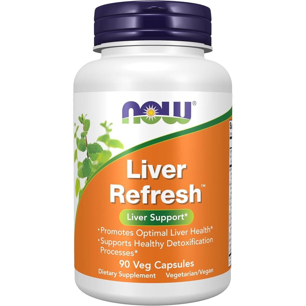 LIVER REFRESH NOW FOODS CON CARDO MARIANO 90 CÁPSULAS - 1