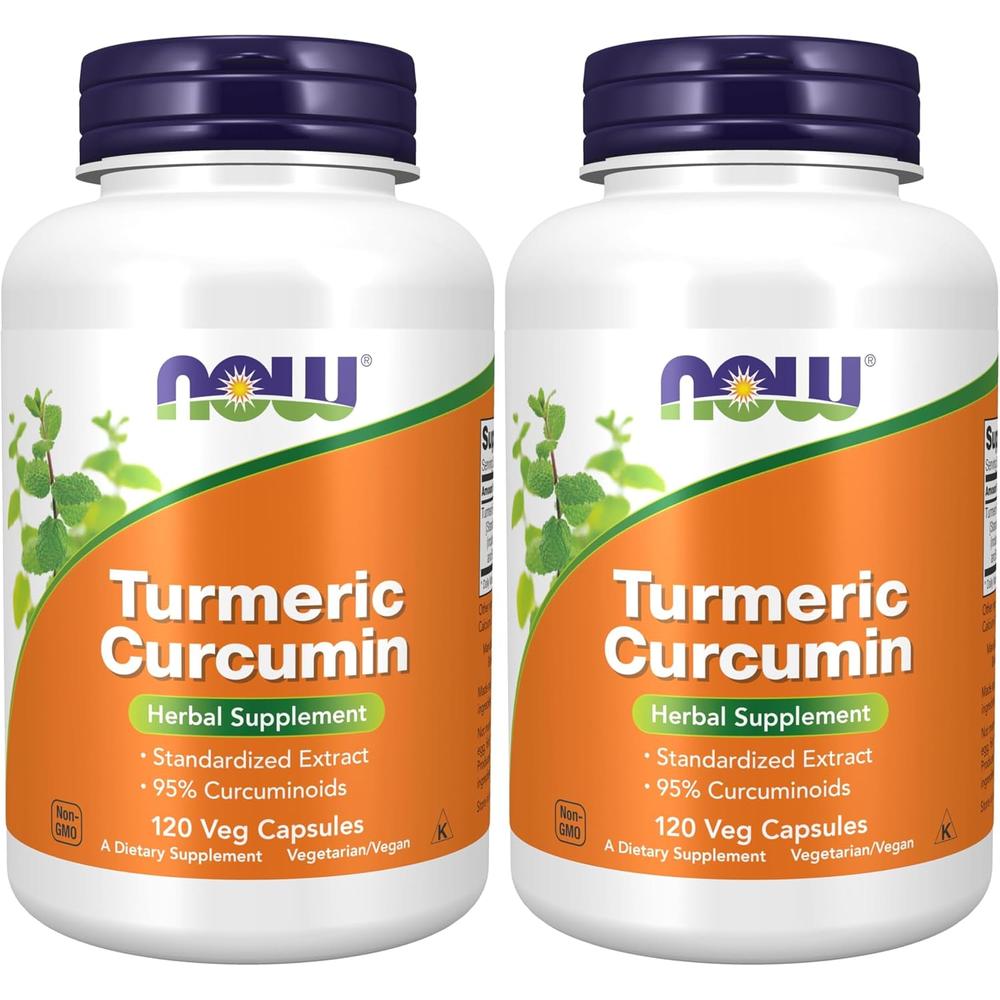 CÚRCUMA CURCUMINA NOW FOODS 120 CÁPSULAS | PACK 2 - 2