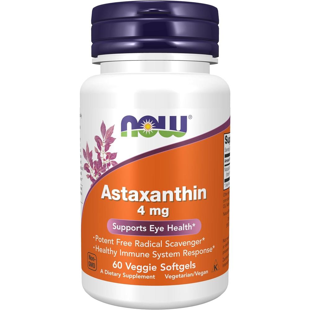 ASTAXANTINA NOW FOODS 4 MG 60 CÁPSULAS BLANDAS - 2