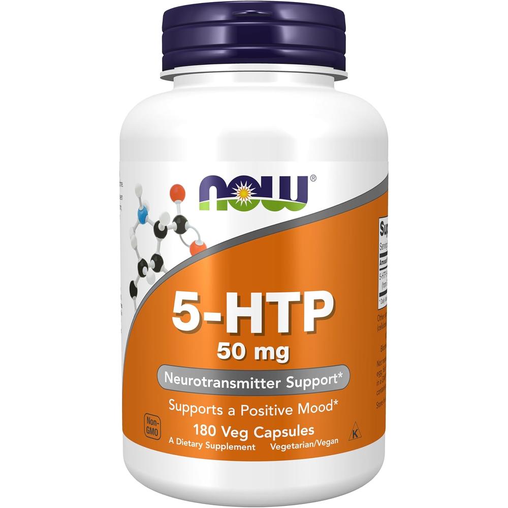 5-HTP NOW FOODS 50 MG 180 CÁPSULAS - 2