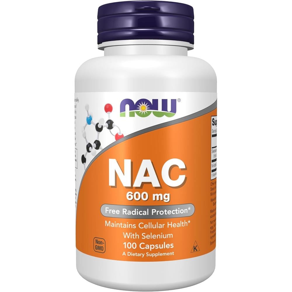 NAC NOW FOODS 600 MG CON SELENIO 100 CÁPSULAS - 1