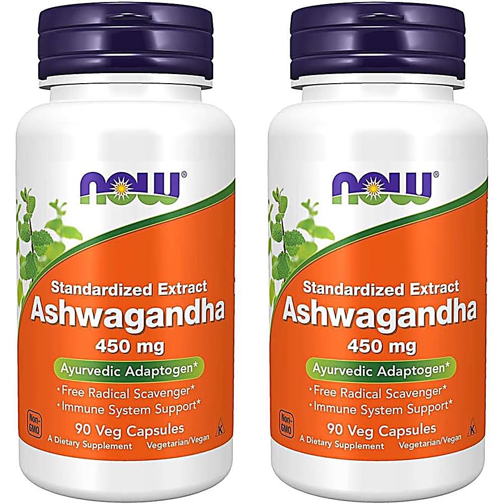 ASHWAGANDHA NOW FOODS 450 MG 90 CÁPSULAS | PACK 2 - 2