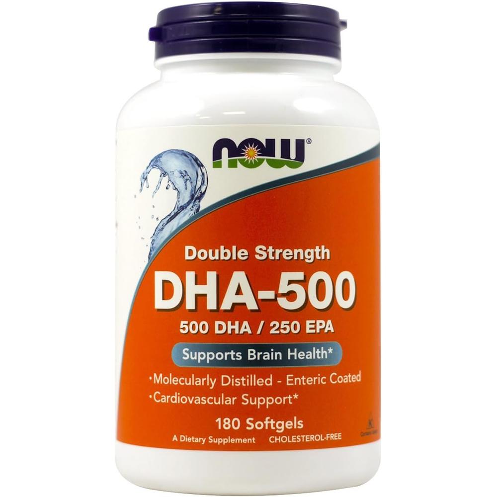 DHA-500 NOW FOODS 500 MG 180 CÁPSULAS BLANDAS | PACK 2 - 2