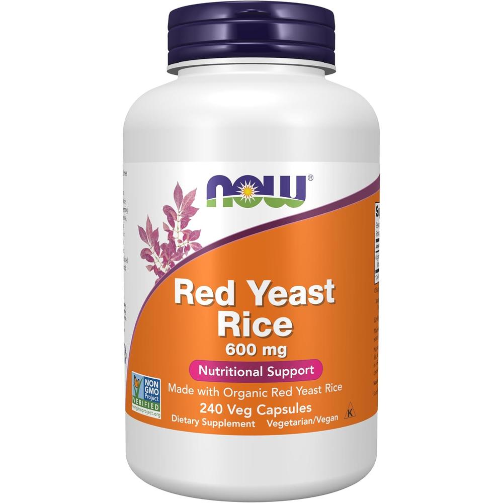 ARROZ DE LEVADURA ROJA NOW FOODS 600 MG 240 CÁPSULAS - 1