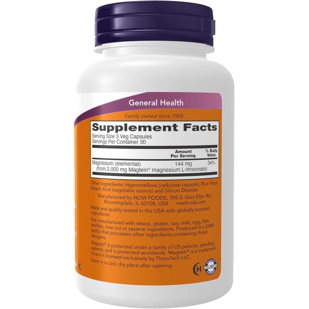 MAGTEIN NOW FOODS 90 CÁPSULAS - 3