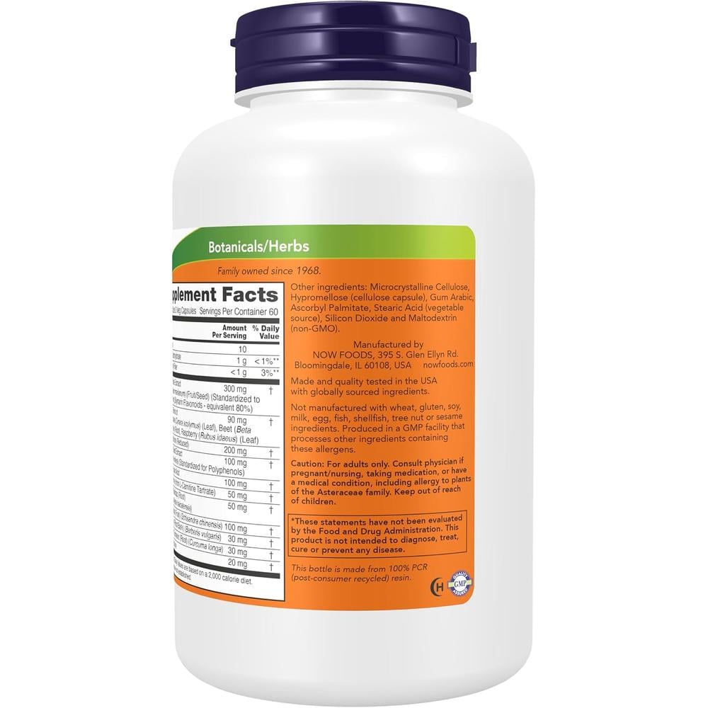 LIVER REFRESH NOW FOODS CON CARDO MARIANO 180 CÁPSULAS - 4