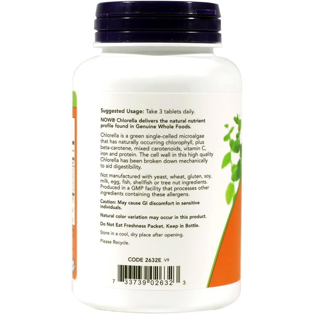 CHLORELLA NOW FOODS 1000 MG 120 TABLETAS | PACK 2 - 4