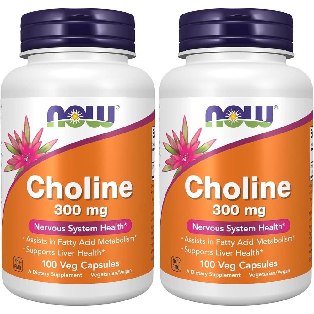 COLINA NOW FOODS 300 MG 100 CÁPSULAS | PACK 2 - 1