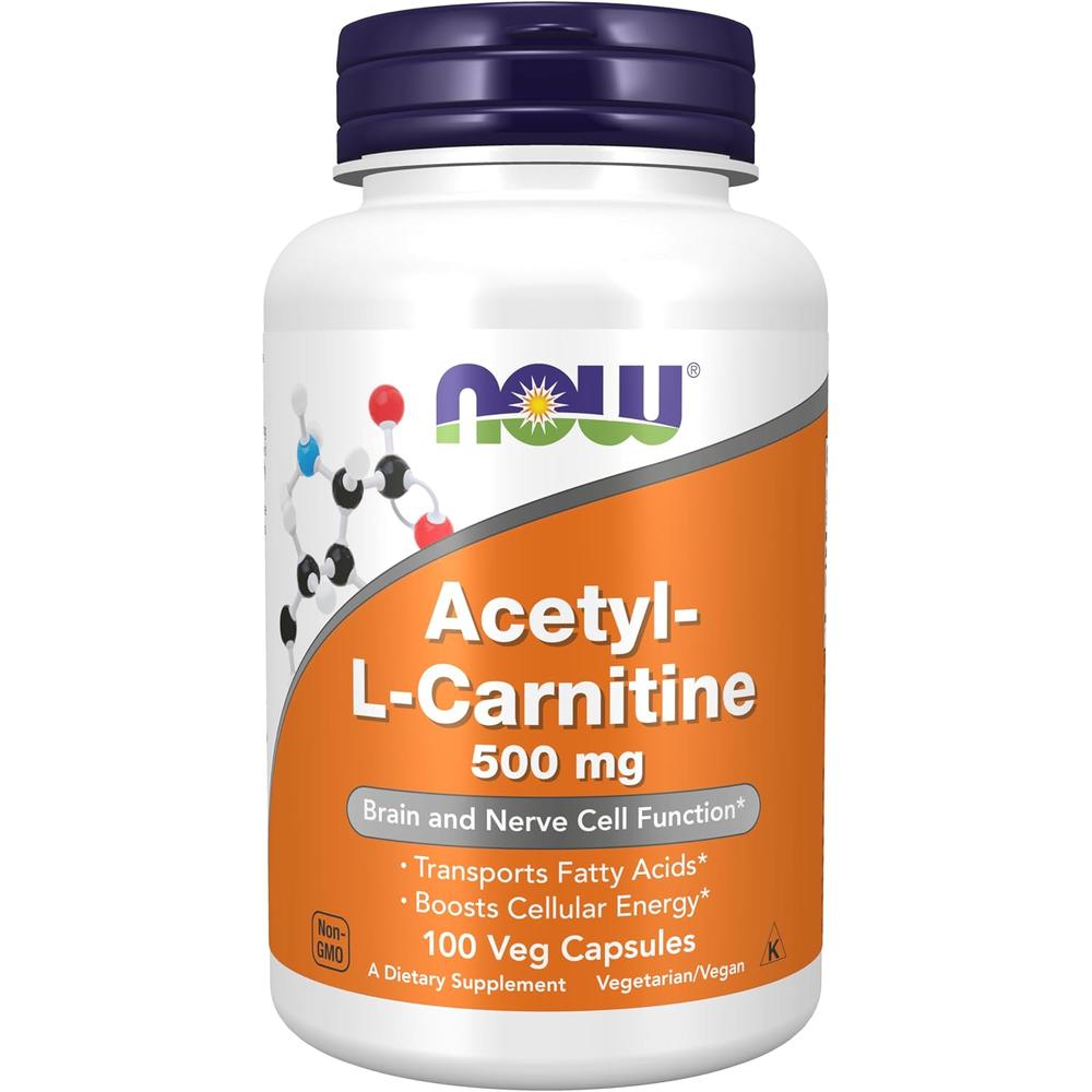 ACETIL L-CARNITINA NOW FOODS 500 MG 100 CÁPSULAS - 2