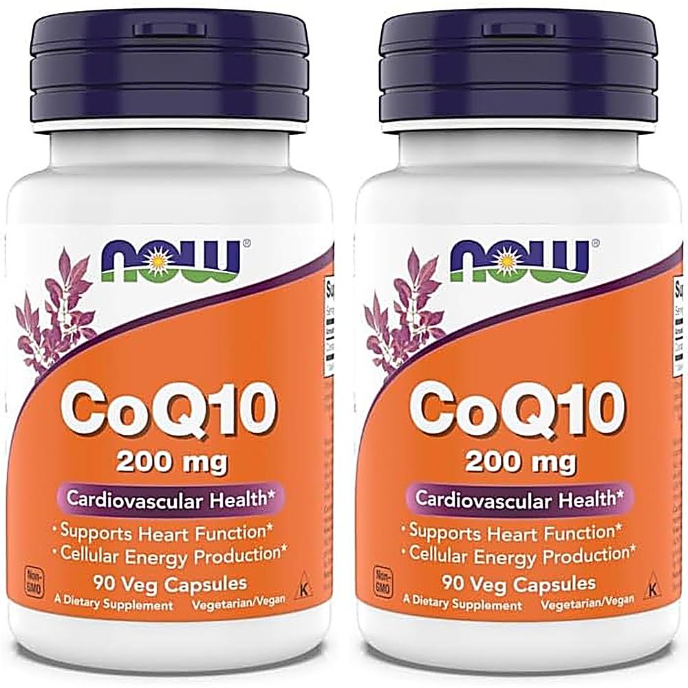 COQ10 NOW FOODS 200 MG 90 CÁPSULAS | PACK 2 - 1
