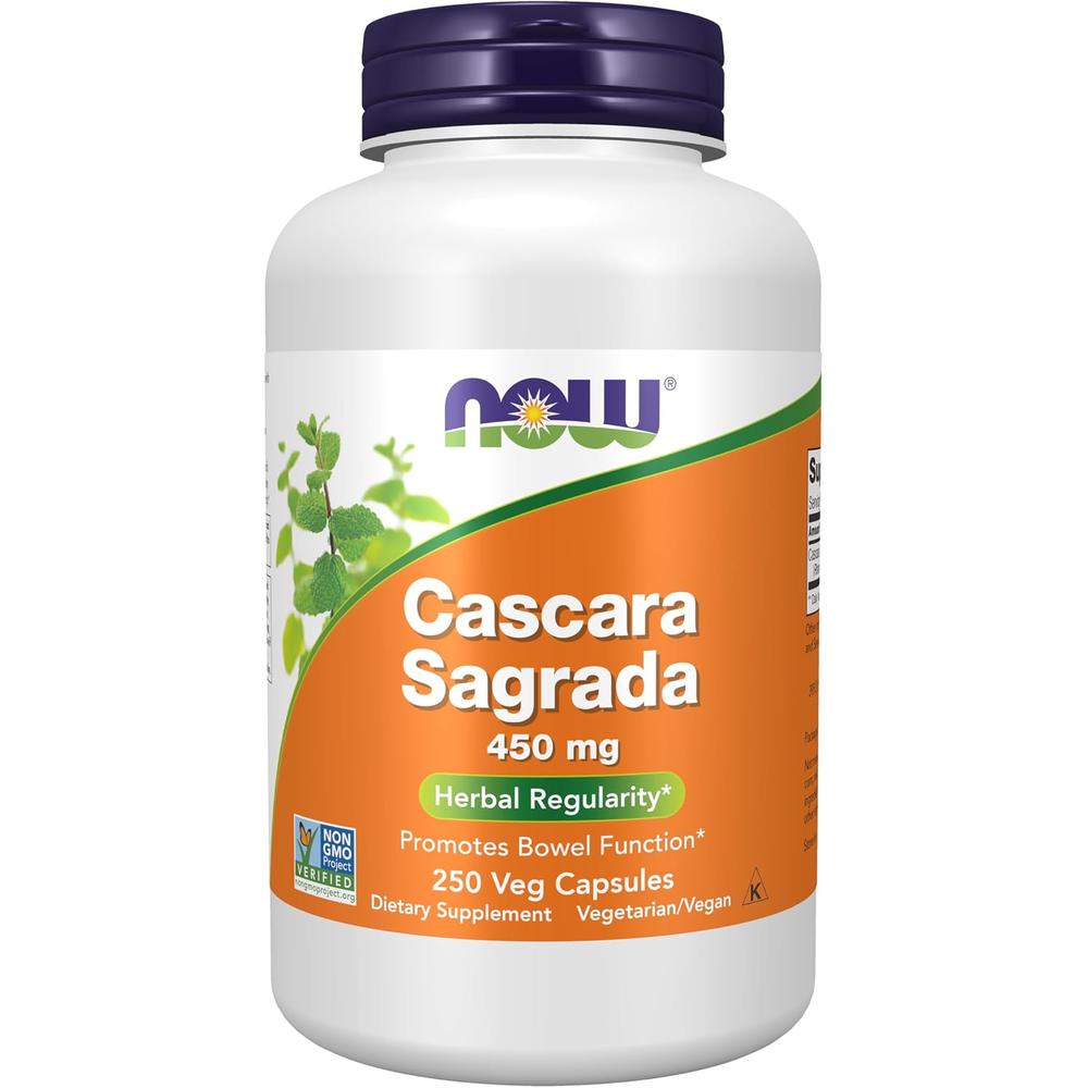 CÁSCARA SAGRADA NOW FOODS 450 MG 250 CÁPSULAS - 1