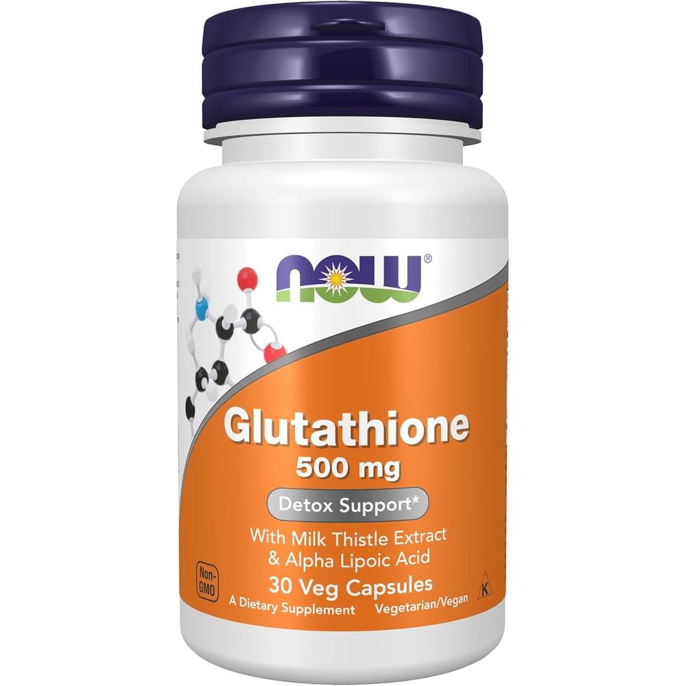 GLUTATIÓN NOW FOODS 500 MG CON CARDO MARIANO + ÁCIDO ALFA LIPOICO 30 CÁPSULAS - 1