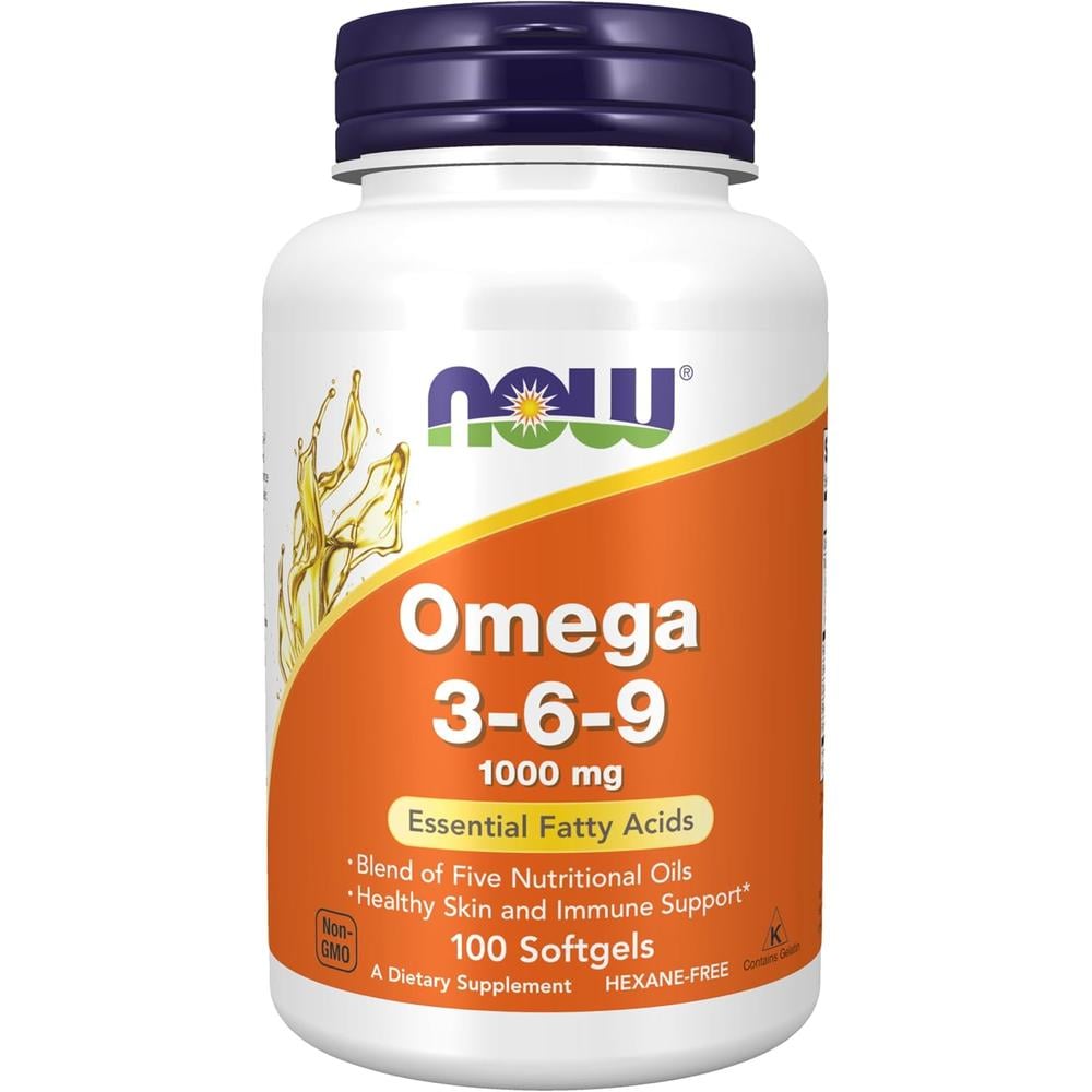 OMEGA 3-6-9 NOW FOODS 1000 MG 100 CÁPSULAS BLANDAS - 1