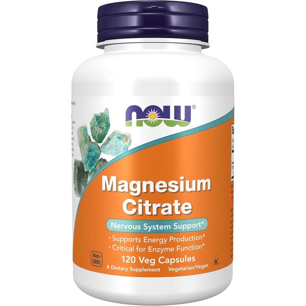 CITRATO DE MAGNESIO NOW FOODS 120 CÁPSULAS - 2