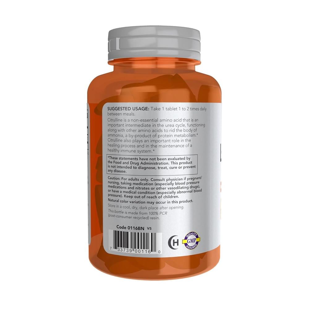 L-CITRULINA NOW SPORTS 1200 MG 120 TABLETAS - 5