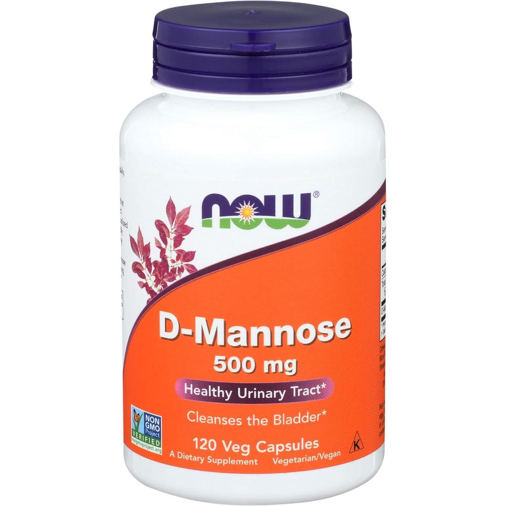 D-MANOSA NOW FOODS 500 MG 120 CÁPSULAS | PACK 3 - 1