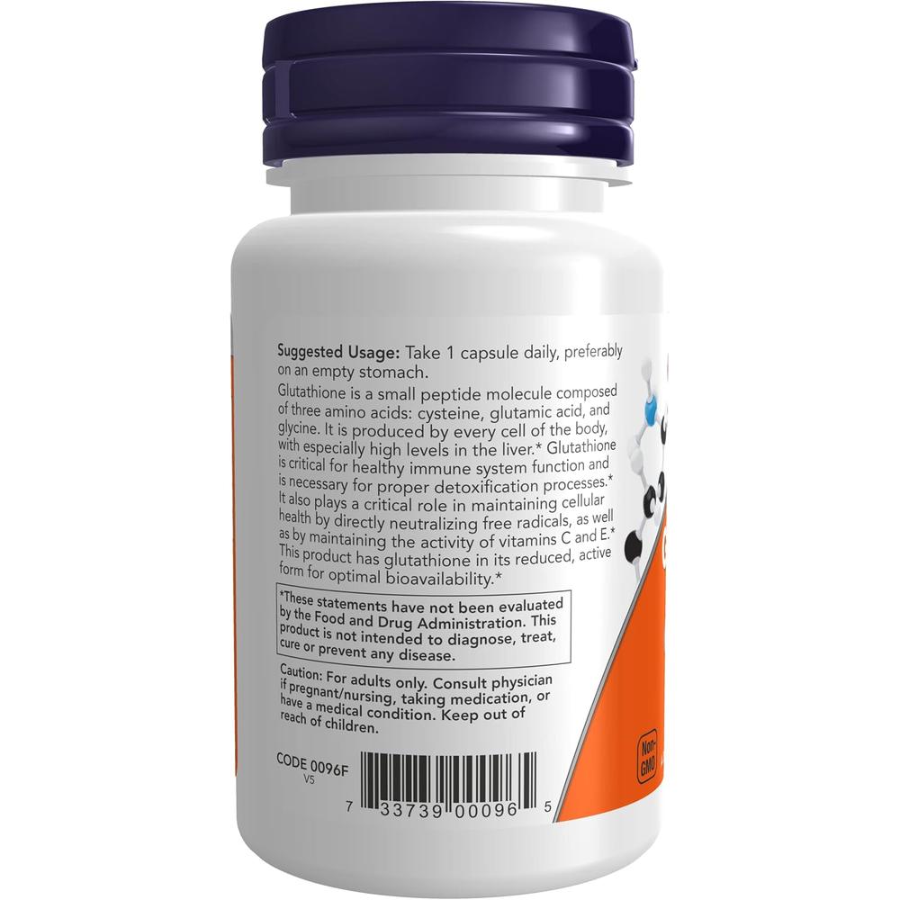 GLUTATIÓN NOW FOODS 250 MG 60 CÁPSULAS | PACK 2 - 4