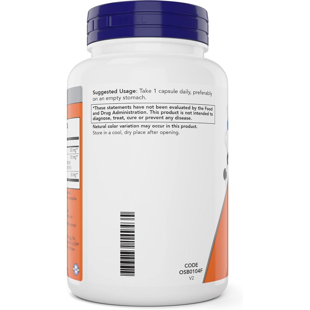 GLUTATIÓN NOW FOODS 500 MG CON CARDO MARIANO + ÁCIDO ALFA LIPOICO 100 CÁPSULAS | PACK 2 - 4