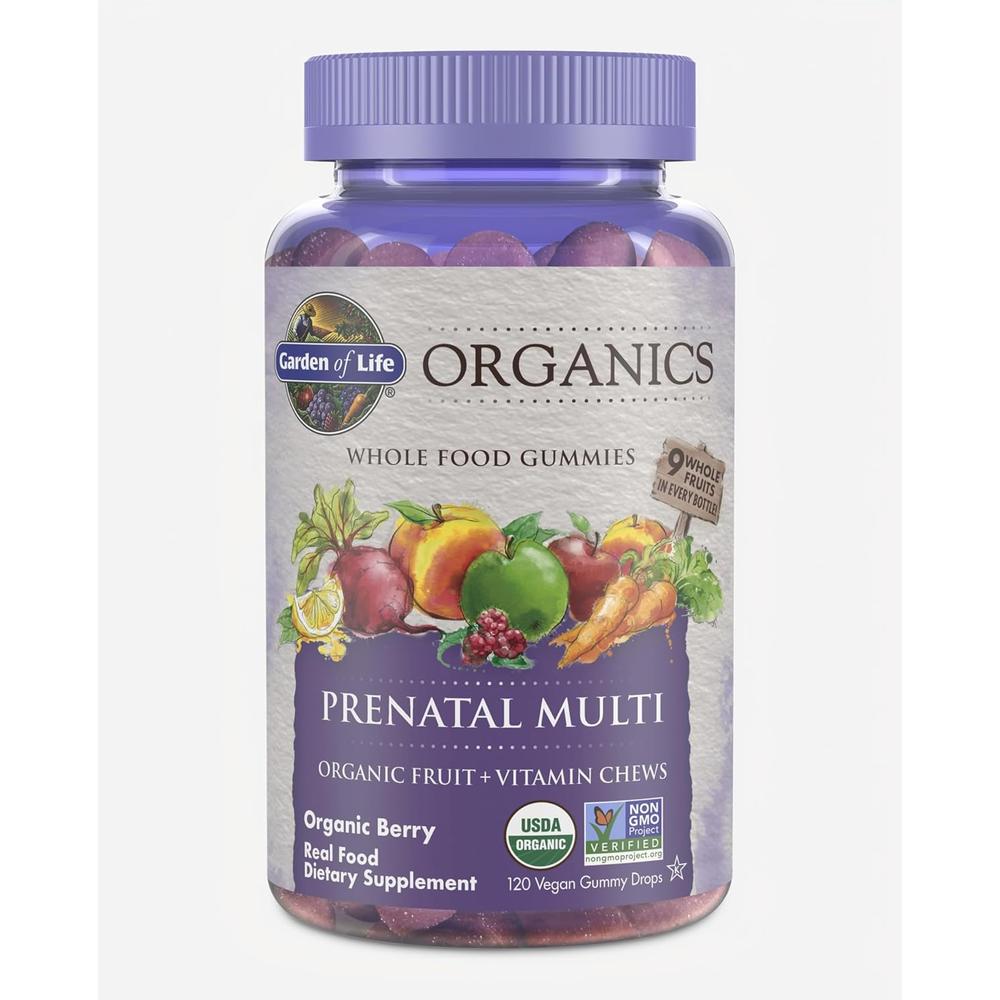 MULTIVITAMÍNICO GARDEN OF LIFE ORGANICS PRENATAL MULTI BERRY 120 GOMITAS - 1