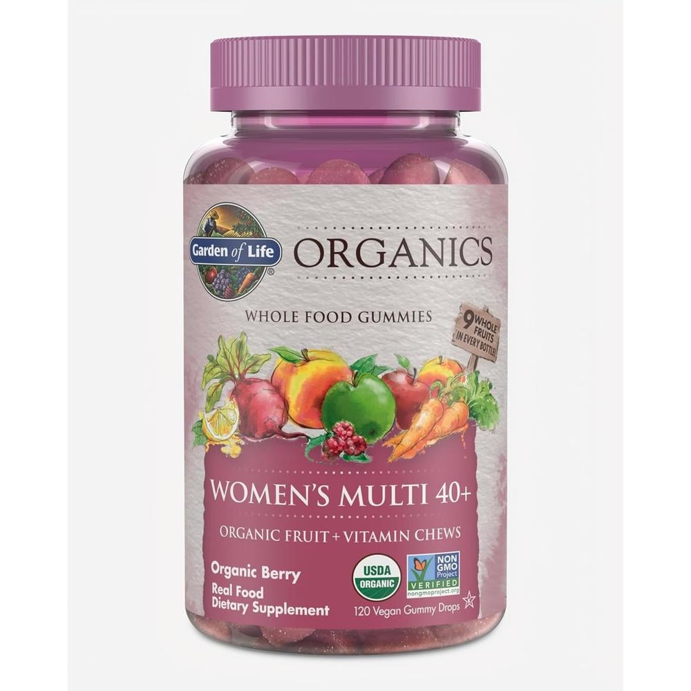 MULTIVITAMÍNICO GARDEN OF LIFE ORGANICS WOMEN'S MULTI 40+ BERRY 120 GOMITAS - 1