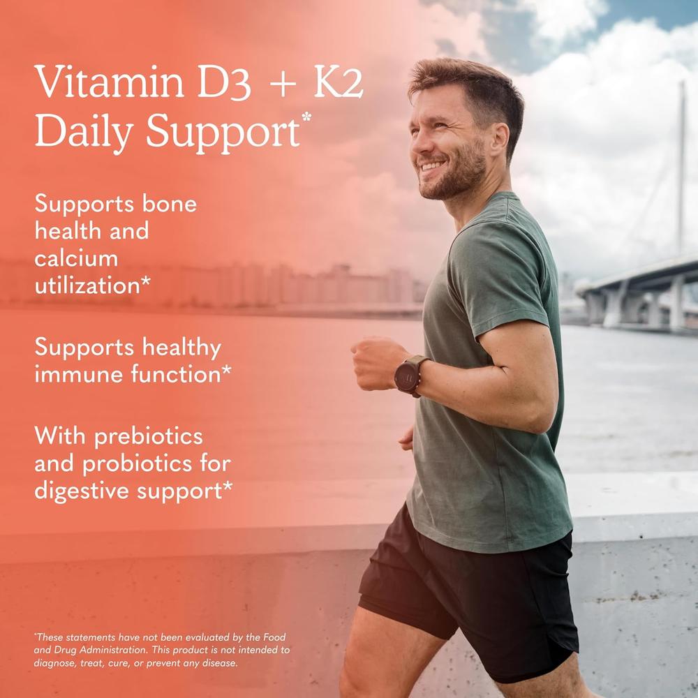VITAMINA D3 + K2 GARDEN OF LIFE VITAMIN CODE 2000 UI + 100 MCG FRAMBUESA LIMÓN 45 GOMITAS - 4