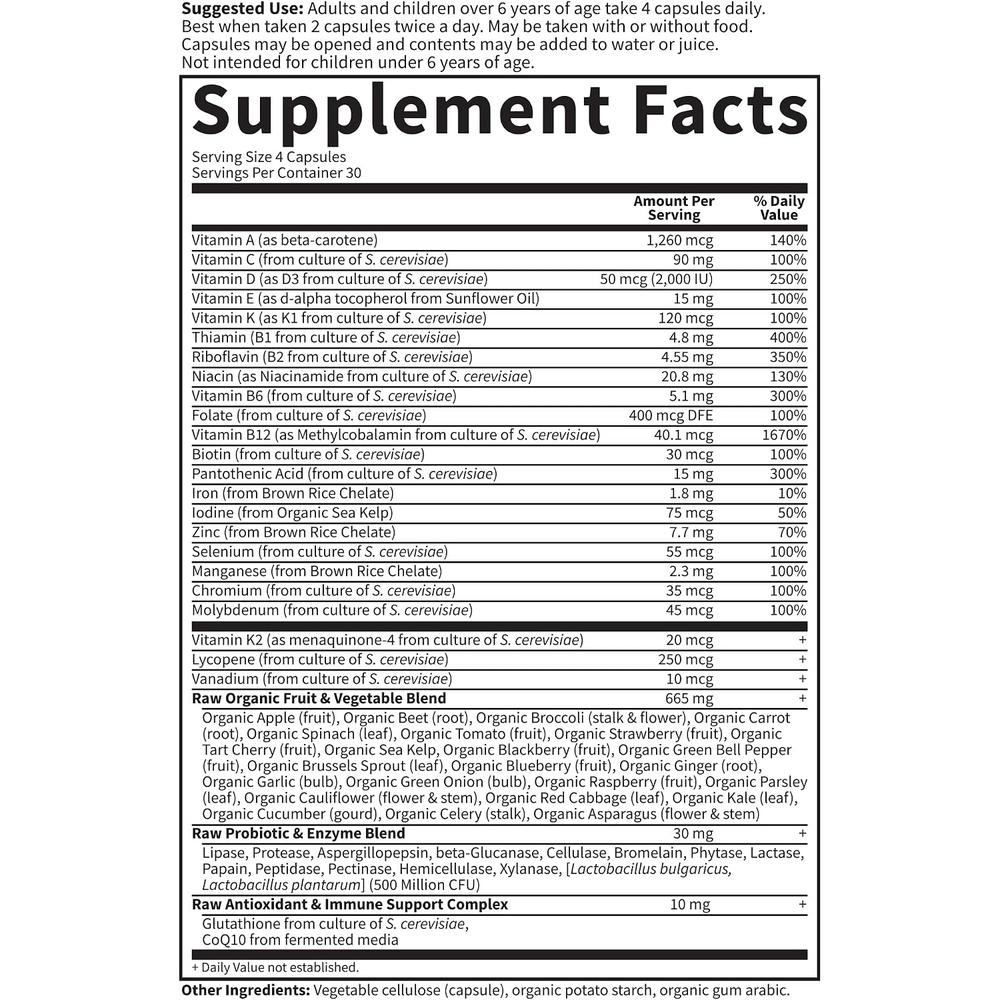MULTIVITAMÍNICO GARDEN OF LIFE VITAMIN CODE FAMILY 120 CÁPSULAS | PACK 2 - 5