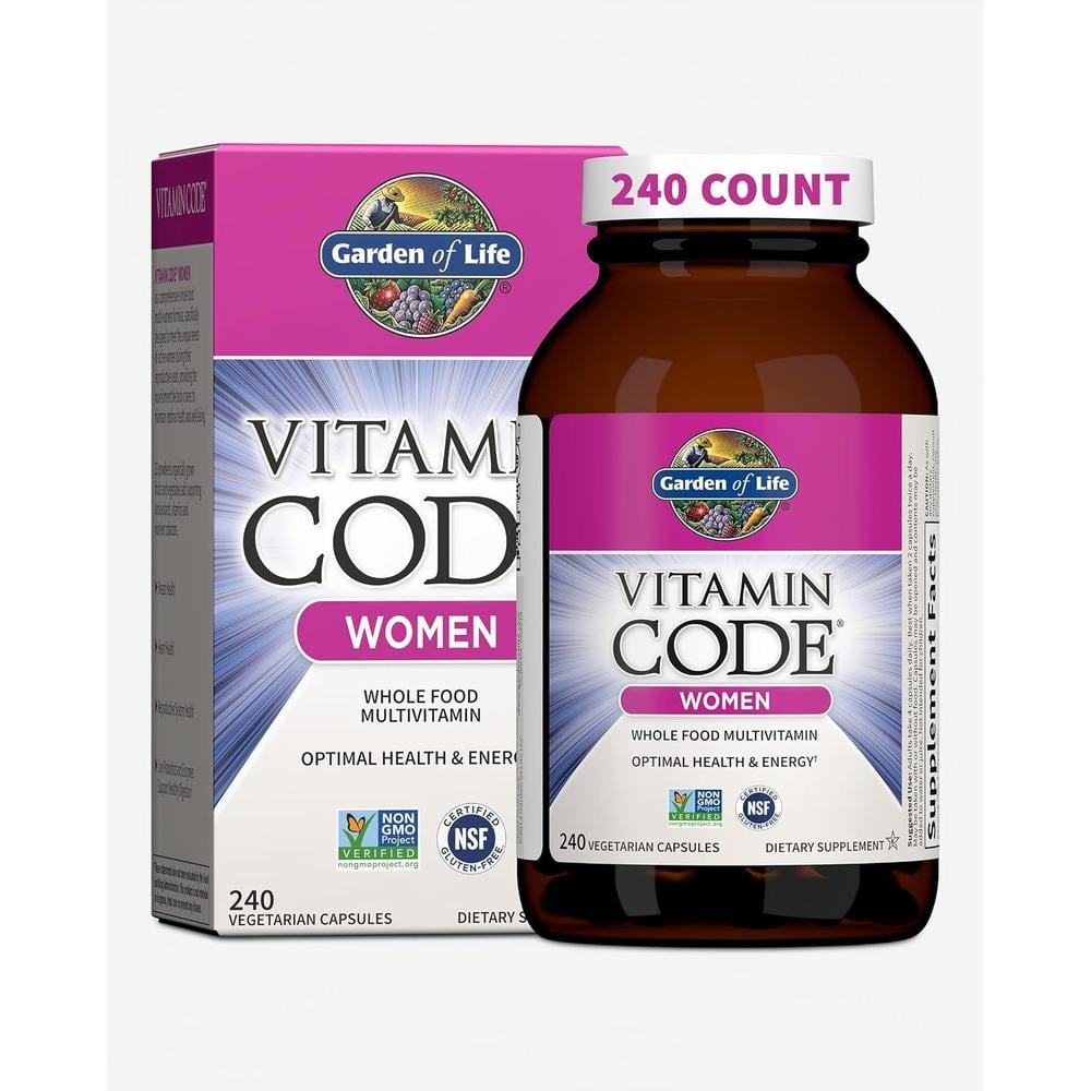 MULTIVITAMÍNICO GARDEN OF LIFE VITAMIN CODE WOMEN 240 CÁPSULAS - 1