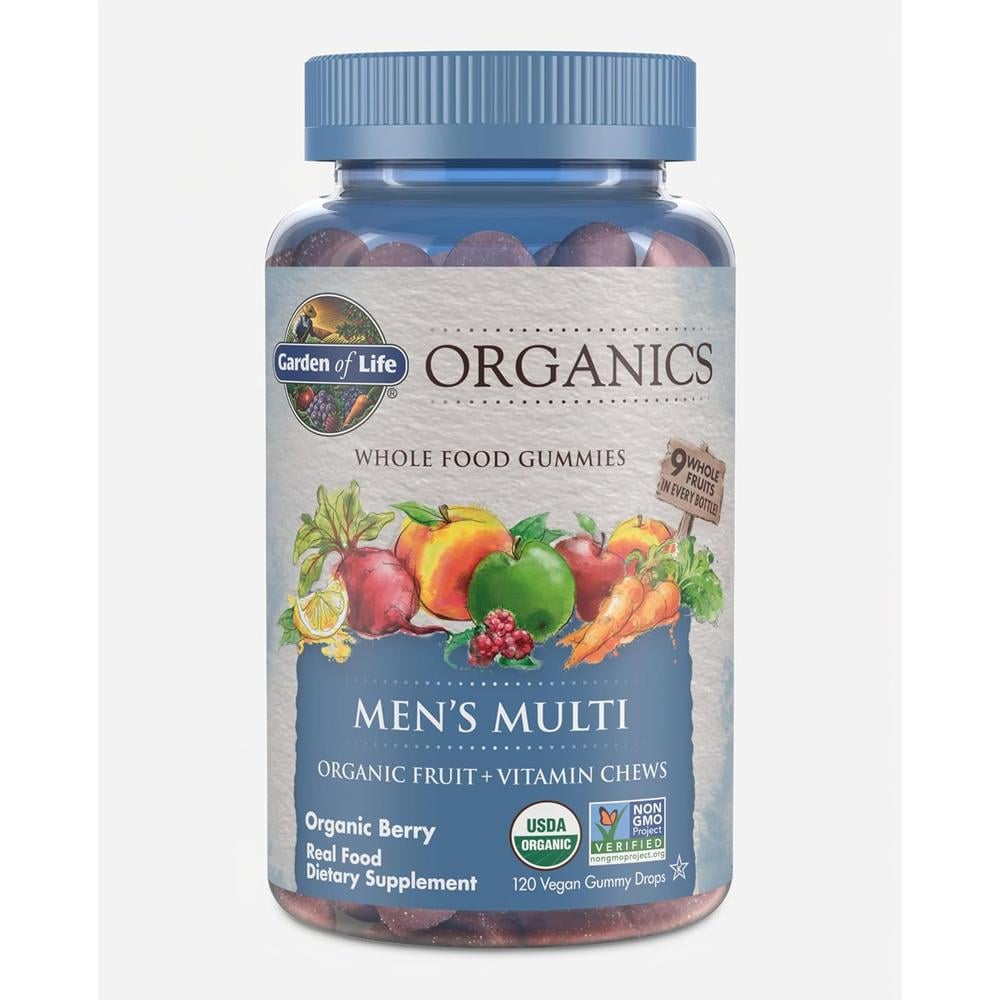 MULTIVITAMÍNICO GARDEN OF LIFE ORGANICS MEN'S MULTI BERRY 120 GOMITAS - 1