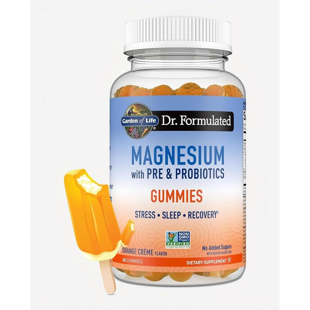 MAGNESIO GARDEN OF LIFE DR. FORMULATED 400 MG NARANJA CREMA 60 GOMITAS - 1