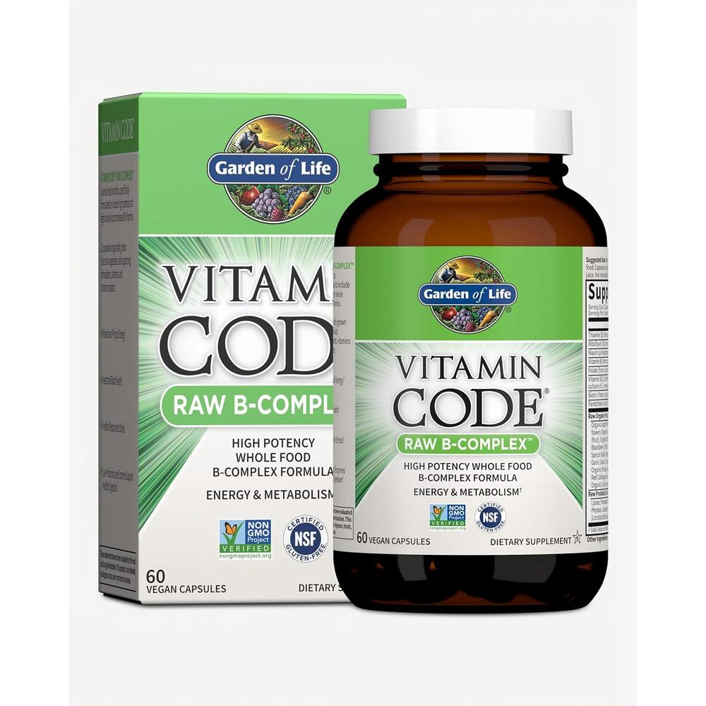COMPLEJO B GARDEN OF LIFE VITAMIN CODE RAW 60 CÁPSULAS - 1