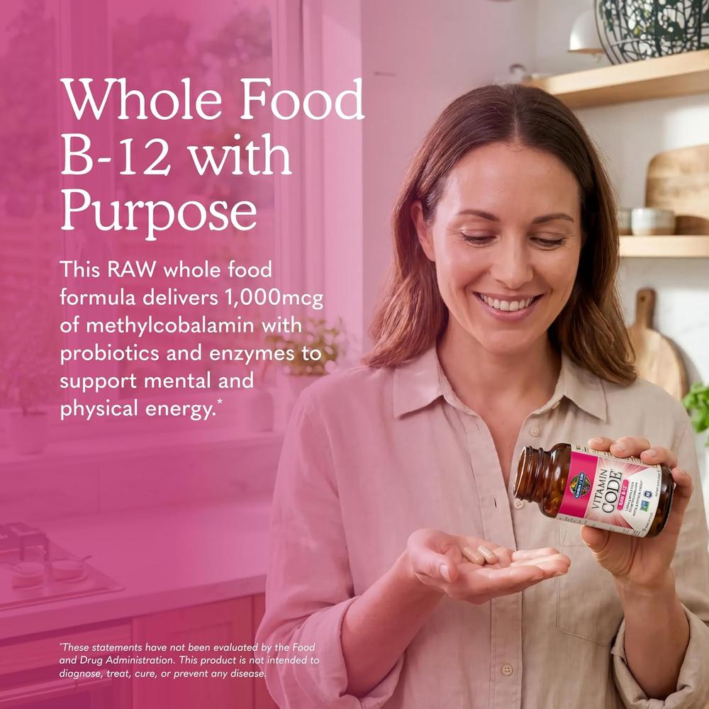 VITAMINA B12 GARDEN OF LIFE VITAMIN CODE RAW 1000 MCG 30 CÁPSULAS - 2