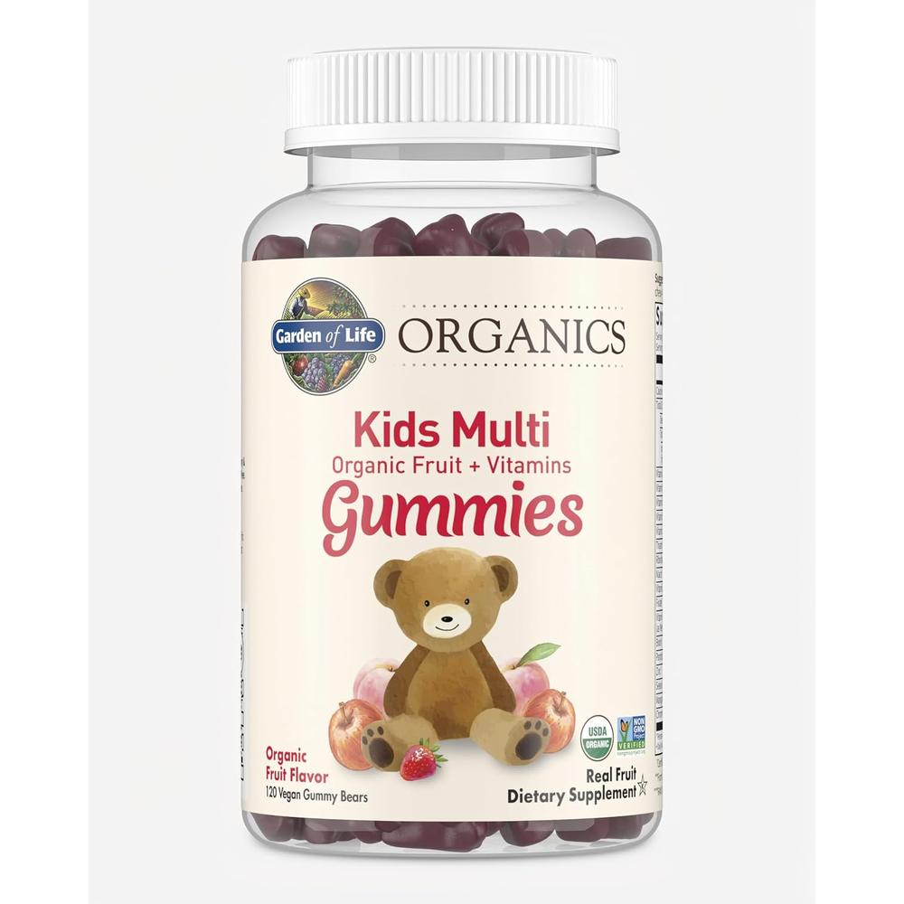 MULTIVITAMÍNICO GARDEN OF LIFE ORGANICS KIDS MULTI FRUTAS 120 GOMITAS - 1