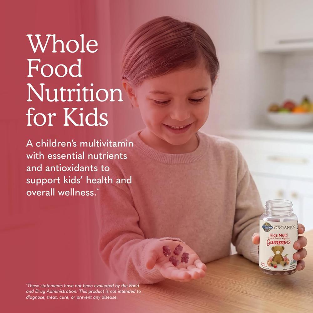 MULTIVITAMÍNICO GARDEN OF LIFE ORGANICS KIDS MULTI FRUTAS 120 GOMITAS - 2