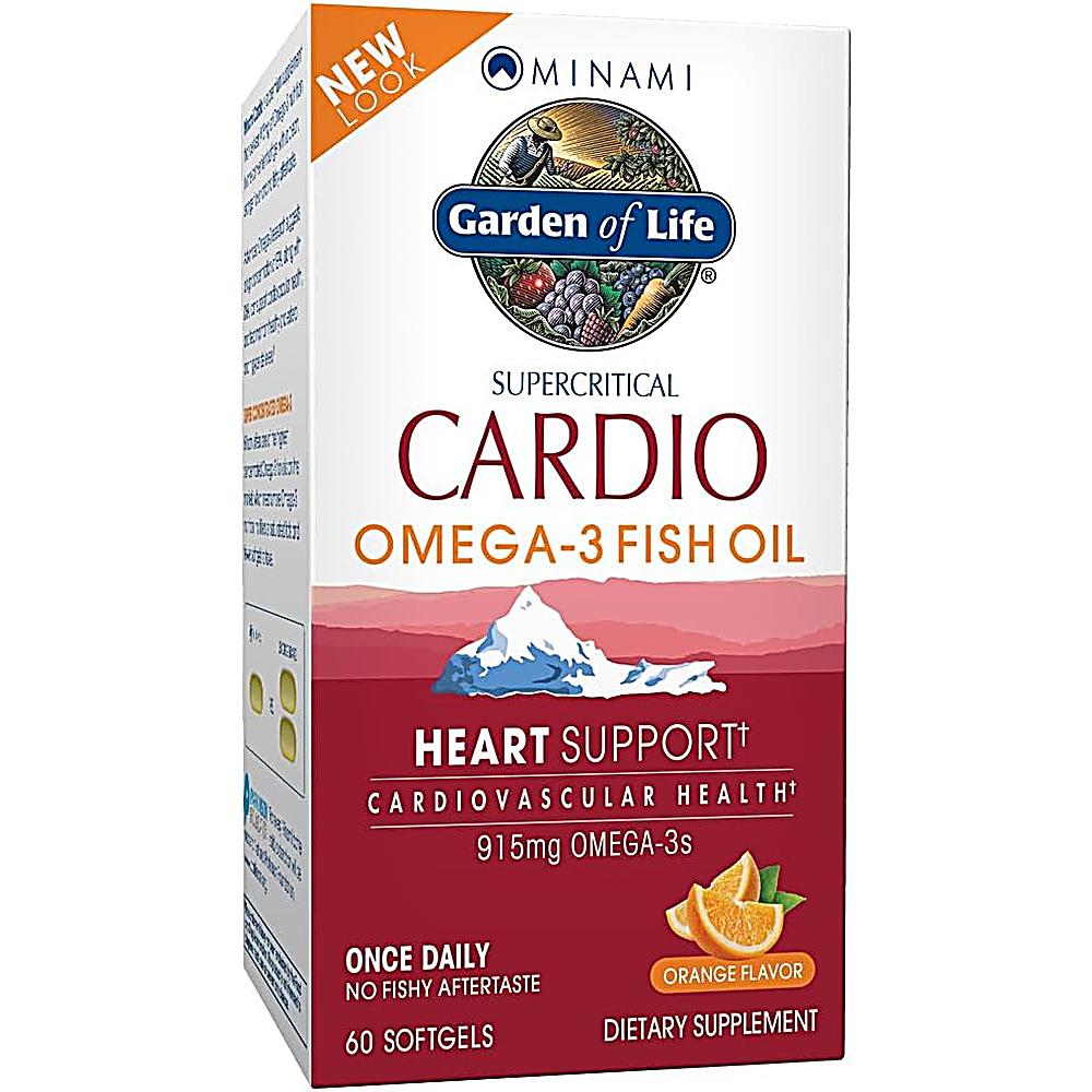 OMEGA 3 GARDEN OF LIFE MINAMI CARDIO 915 MG NARANJA 60 CÁPSULAS - 1