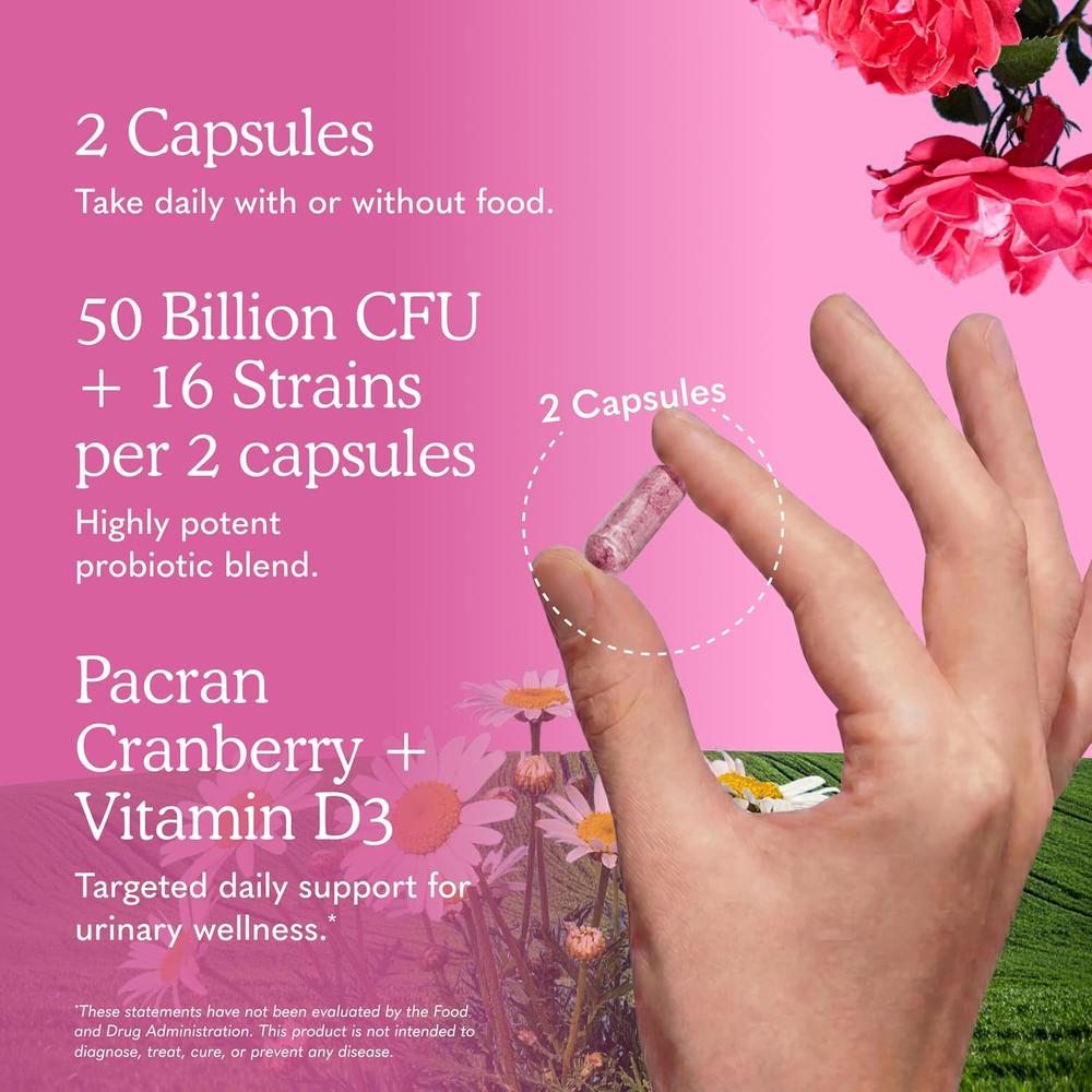 PROBIÓTICO GARDEN OF LIFE URINARY TRACT+ SHELF STABLE 50 BILLONES 16 CEPAS 60 CÁPSULAS - 5