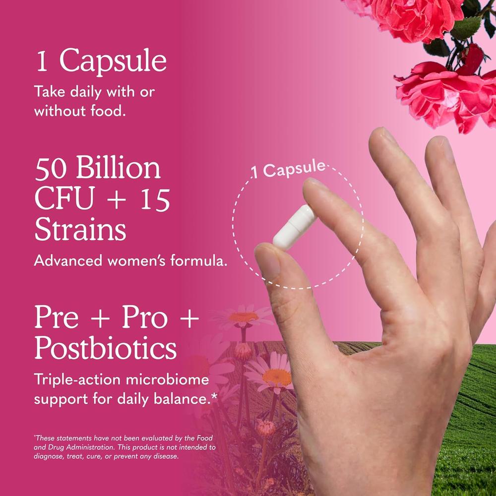 PROBIÓTICO GARDEN OF LIFE DR. FORMULATED WOMEN'S PH 50 BILLONES 15 CEPAS 30 CÁPSULAS - 5