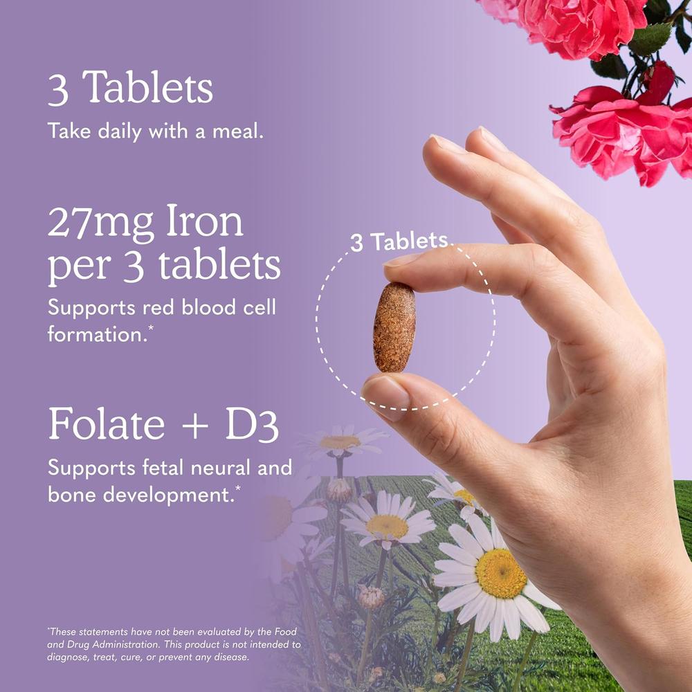 MULTIVITAMÍNICO GARDEN OF LIFE ORGANICS PRENATAL ONCE DAILY 90 TABLETAS - 5