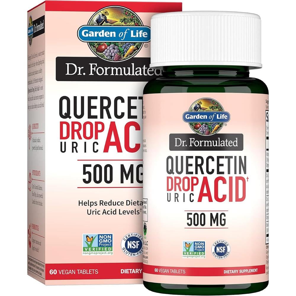QUERCETINA GARDEN OF LIFE 500 MG + VITAMINA C 500 MG + LUTEOLINA 50 MG 60 TABLETAS - 1