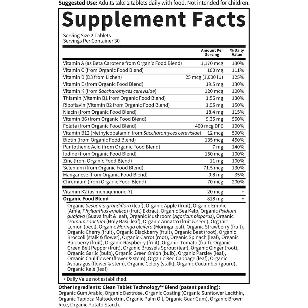 MULTIVITAMÍNICO GARDEN OF LIFE ORGANICS MEN'S MULTI 60 TABLETAS - 5
