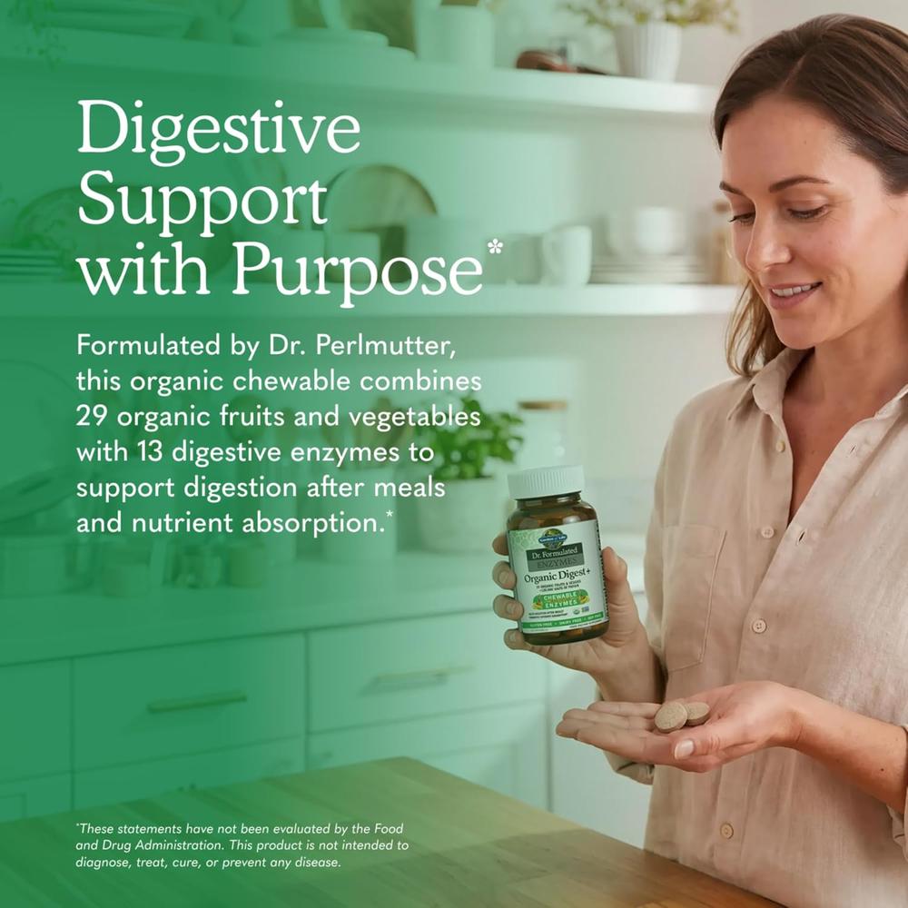 ENZIMAS DIGESTIVAS GARDEN OF LIFE ORGANIC DIGEST+ 13 ENZIMAS FRUTA TROPICAL 90 MASTICABLES - 2