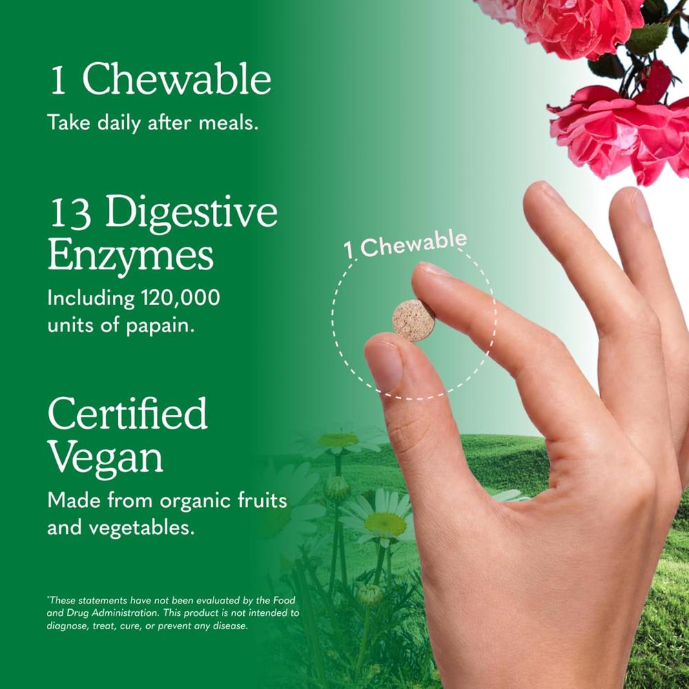 ENZIMAS DIGESTIVAS GARDEN OF LIFE ORGANIC DIGEST+ 13 ENZIMAS FRUTA TROPICAL 90 MASTICABLES - 6