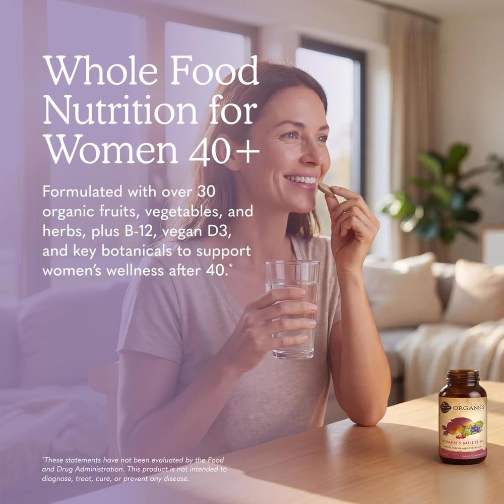 MULTIVITAMÍNICO GARDEN OF LIFE ORGANICS WOMEN'S MULTI 40+ 120 TABLETAS - 2