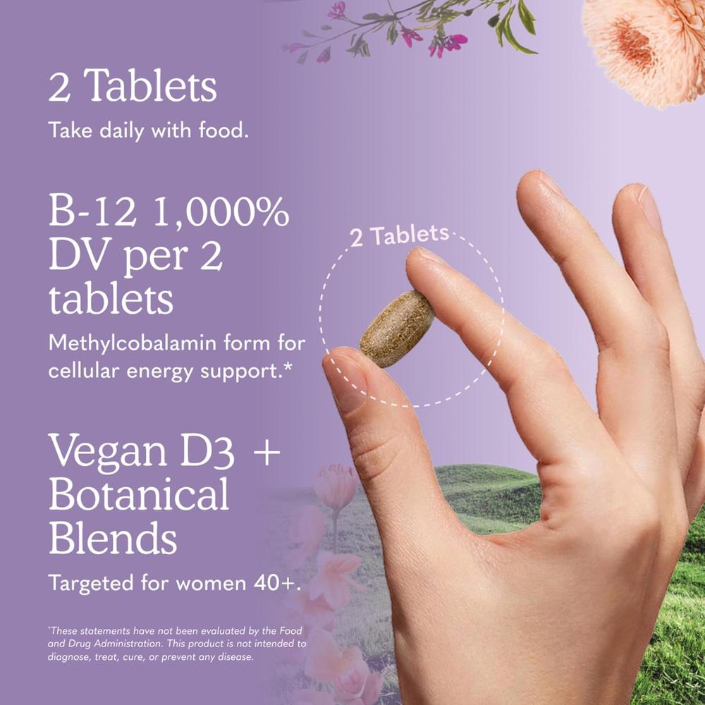 MULTIVITAMÍNICO GARDEN OF LIFE ORGANICS WOMEN'S MULTI 40+ 120 TABLETAS - 5
