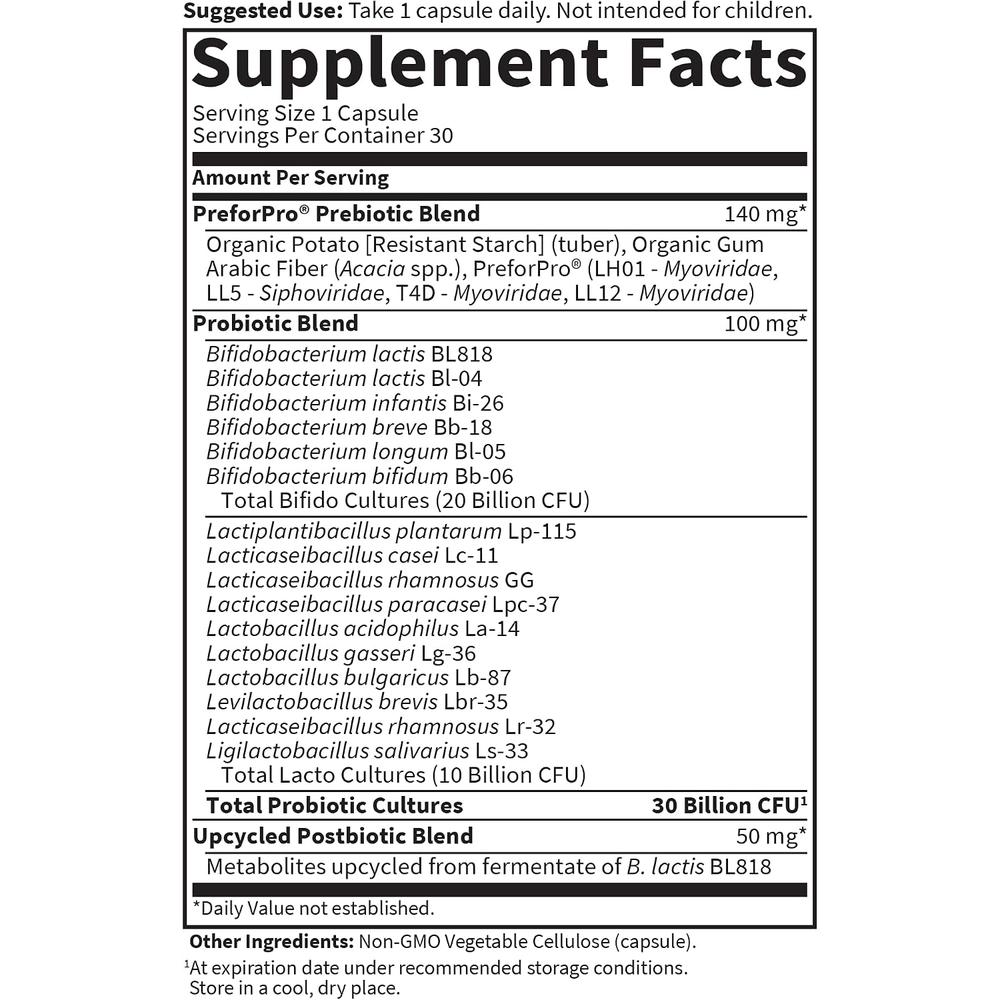 PROBIÓTICO GARDEN OF LIFE DR. FORMULATED ONCE DAILY 30 BILLONES 16 CEPAS 30 CÁPSULAS - 5